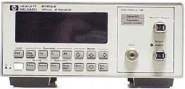 HP / Keysight / Agilent Agilent 8156A-101  Optical Attenuator Fiber Optics - front view