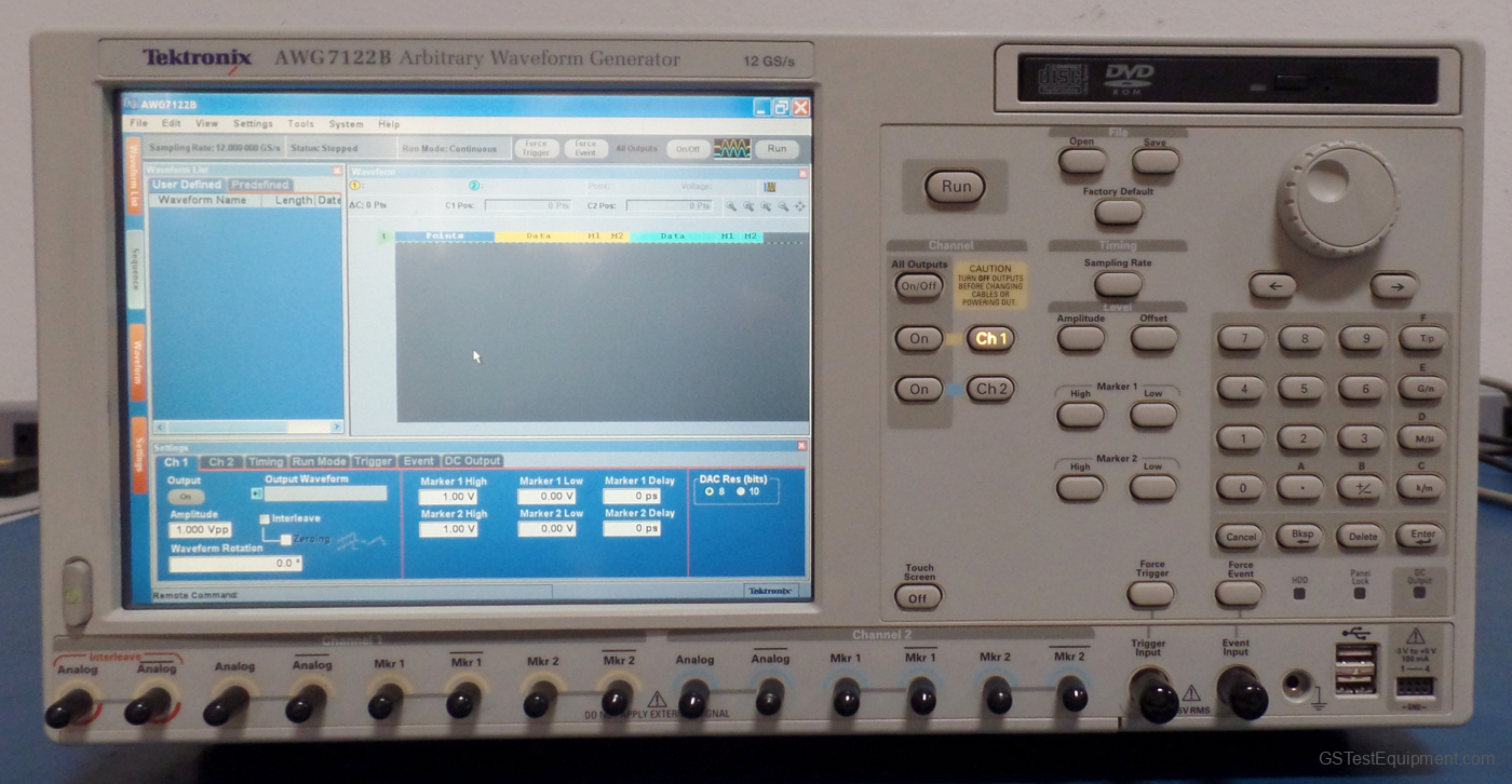 Tektronix AWG7122B-08 Function Generators - front view