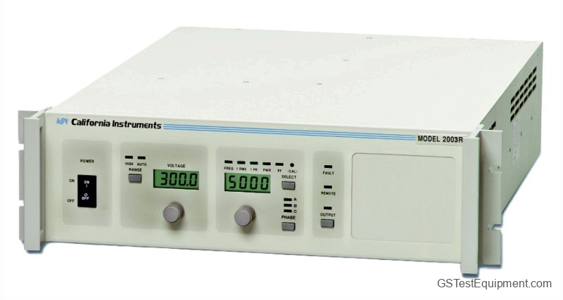California  Instruments-Ametek 2003RP AC Power Supplies - front view