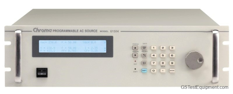 Chroma 61502 AC Power Supplies - front view