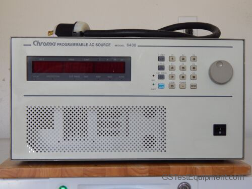 Chroma 6430 AC Power Supplies - front view