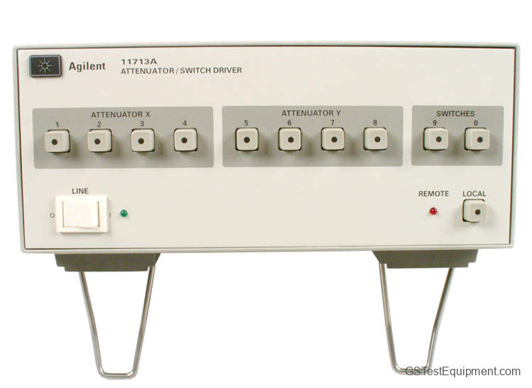 HP / Keysight / Agilent 11713A Attenuators - front view