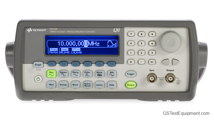 HP / Keysight / Agilent 33210A Function Generators - front view