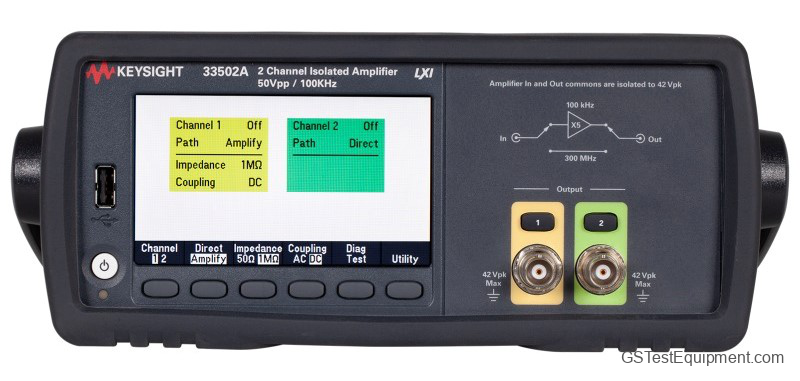 HP / Keysight / Agilent 33502A Function Generators - front view