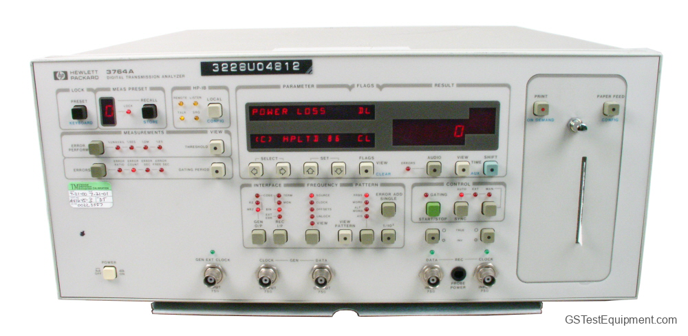 HP / Keysight / Agilent 3764A Bit Error Rate Testers - front view