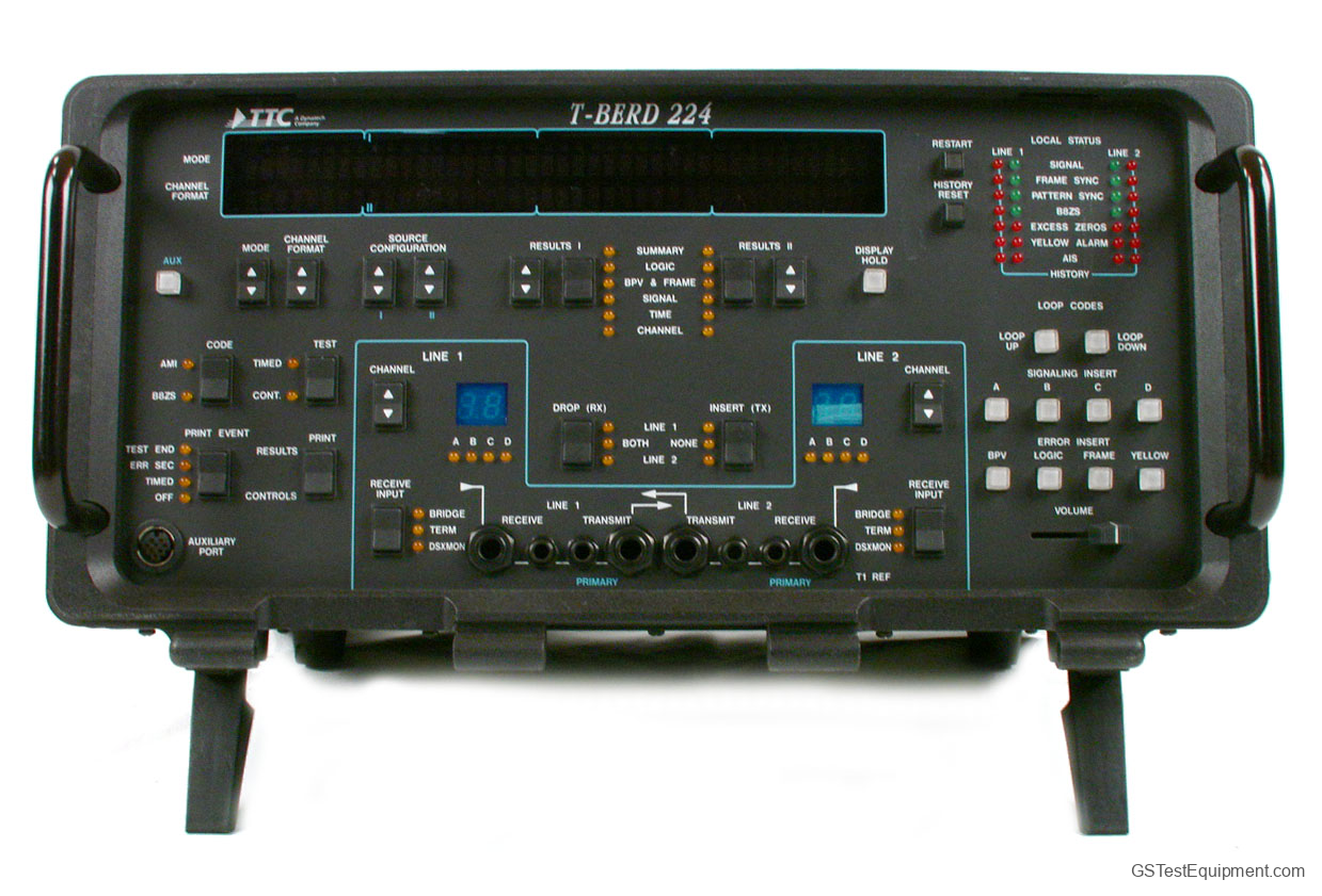 TTC 224 Bit Error Rate Testers - front view