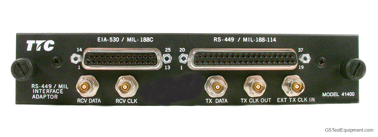 TTC 41400 Bit Error Rate Testers - front view
