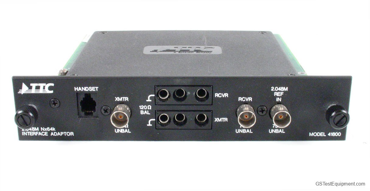 TTC 41800 Bit Error Rate Testers - front view