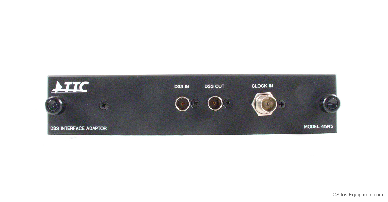 TTC 41945 Bit Error Rate Testers - front view