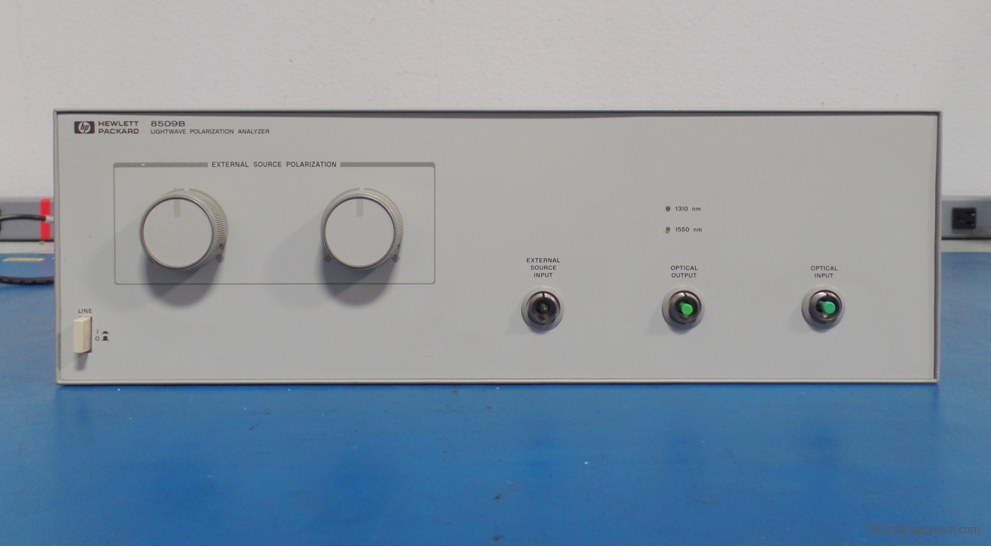 HP / Keysight / Agilent 8509B Optical Meters - front view