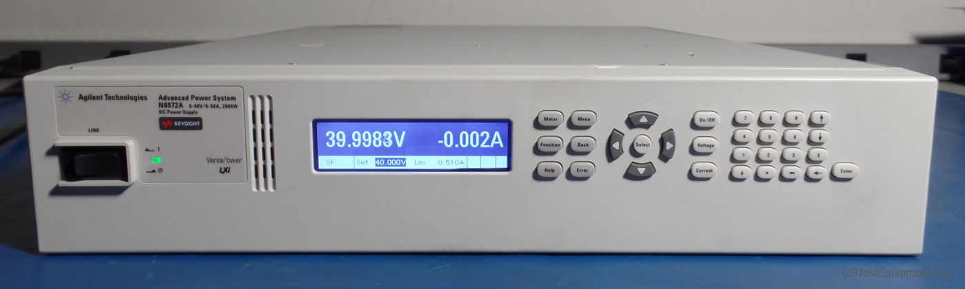 HP / Keysight / Agilent N6972A DC Power Supplies - front view