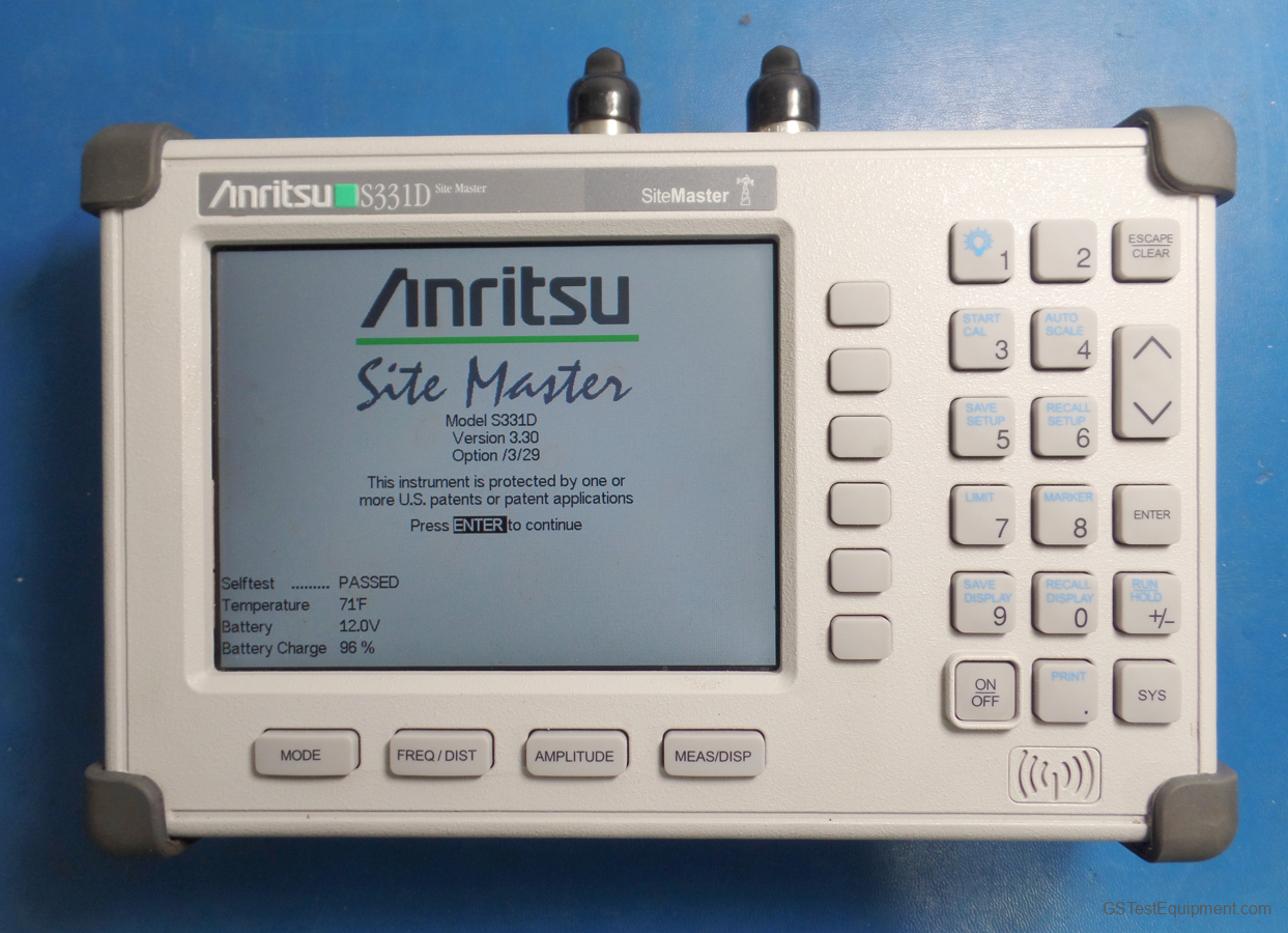 Anritsu S331D Network Analyzers - front view