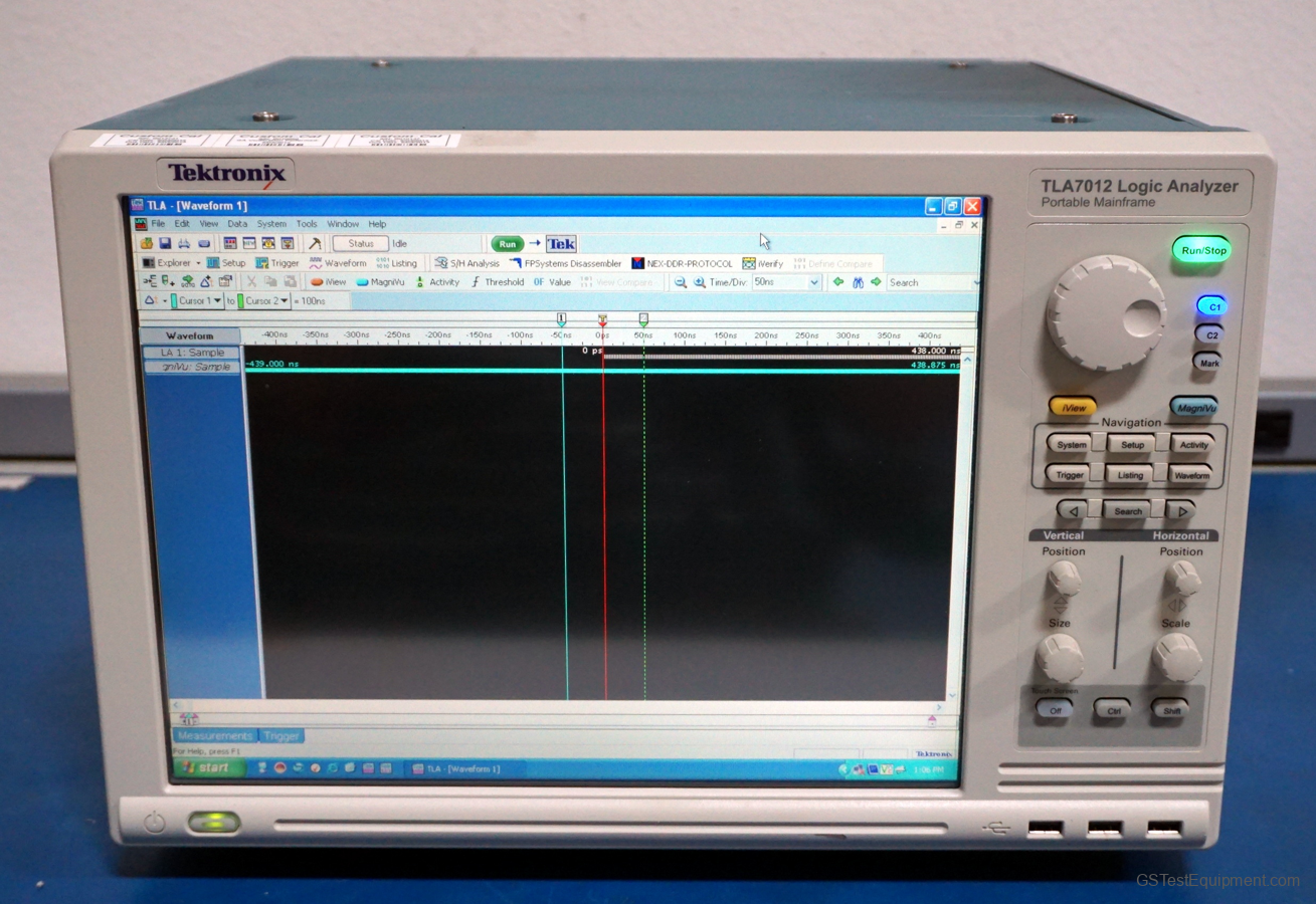 Tektronix TLA7012 Logic Analyzers - front view
