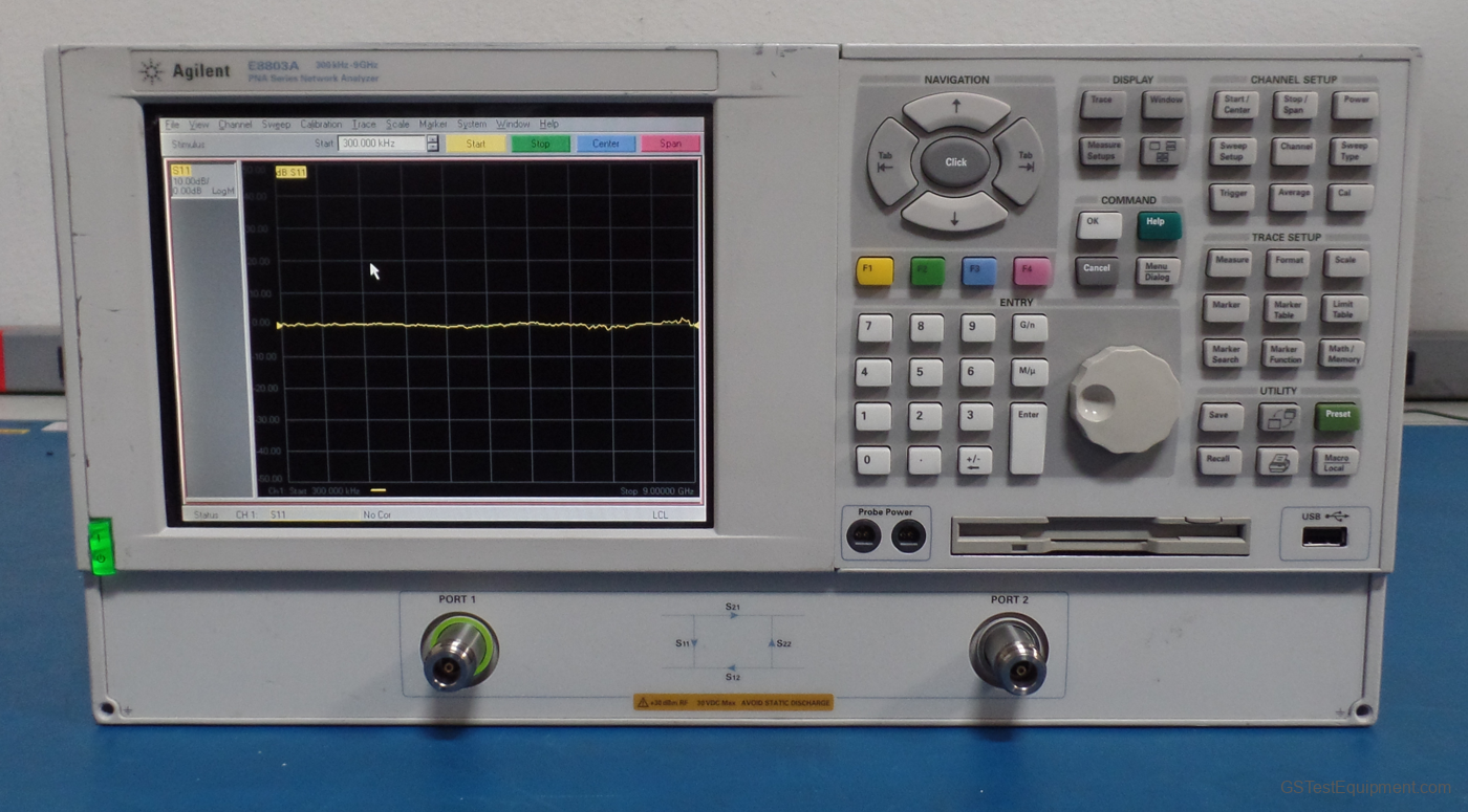 HP / Keysight / Agilent E8803A Network Analyzers - front view