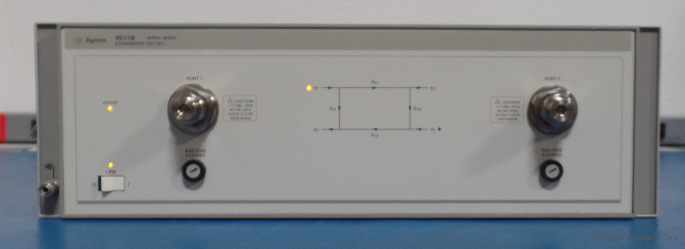 HP / Keysight / Agilent 8517B Network Analyzers - front view