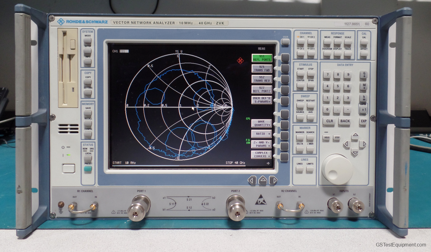 Rohde and Schwarz ZVK Network Analyzers - front view