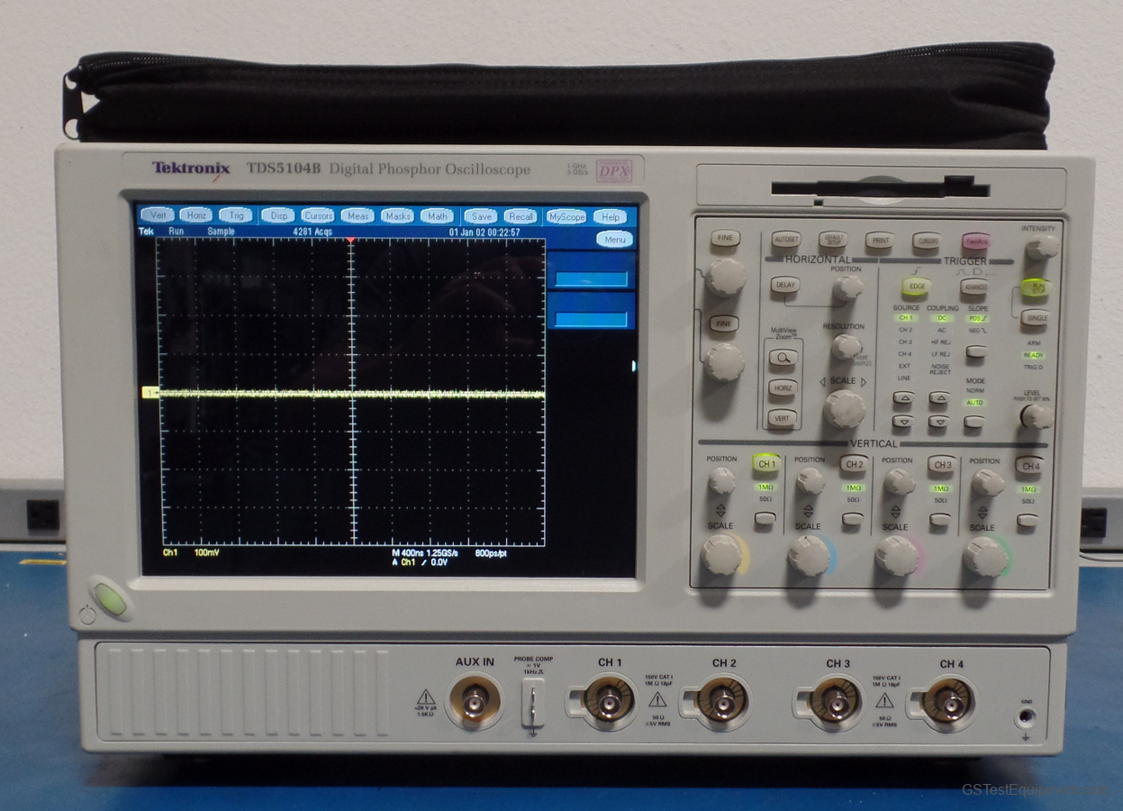 Tektronix TDS5104B-USB Oscilloscopes - front view