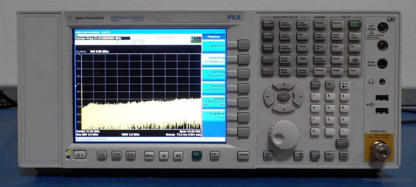 HP / Keysight / Agilent N9030A-550-P50 Spectrum Analyzers - front view