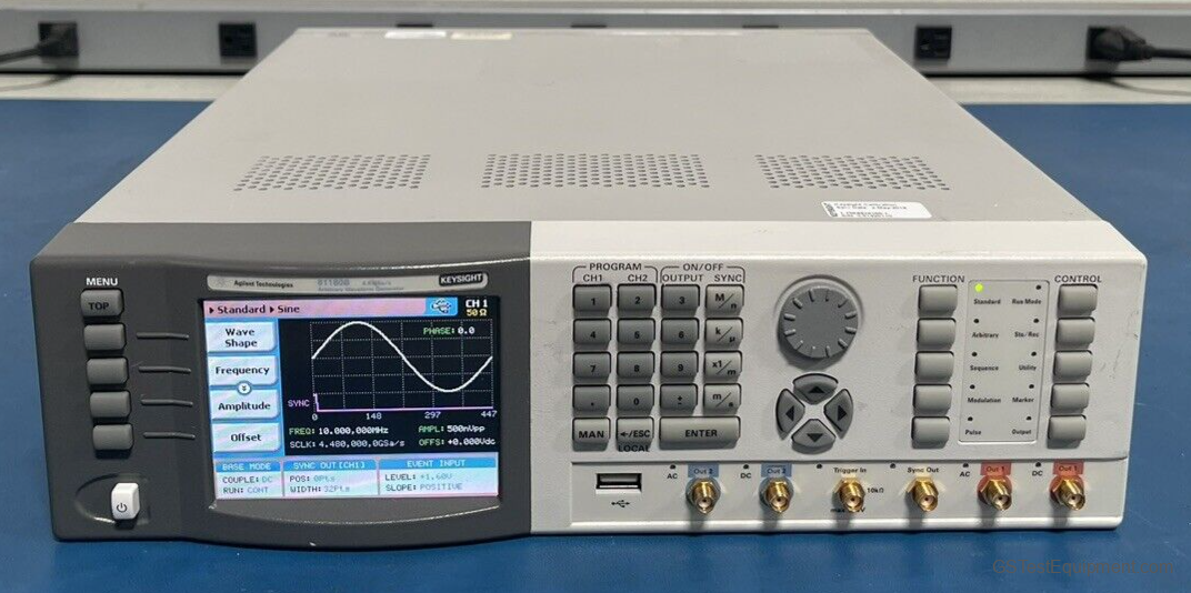 HP / Keysight / Agilent 81180B Function/Arbitrary Waveform Generators - front view