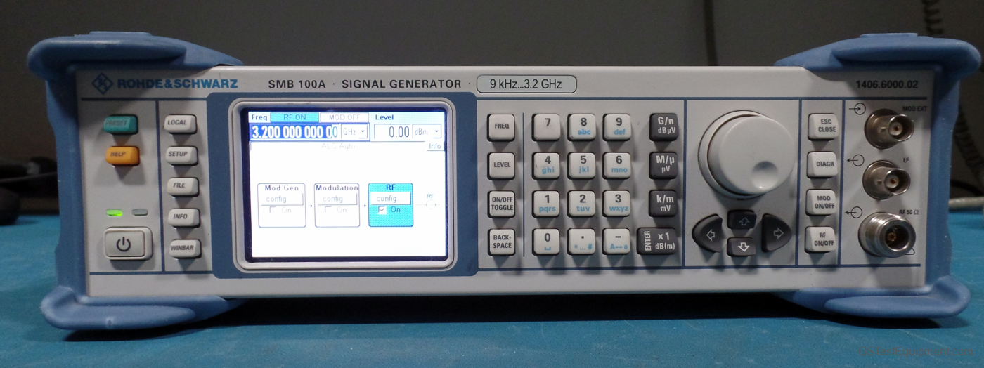 Rohde and Schwarz SMB100A-B103-B5-B1 Signal Generators - front view
