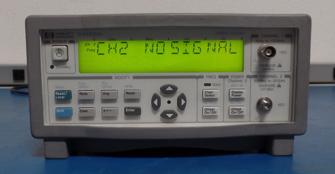 HP / Keysight / Agilent 53150A-001 Counters - front view
