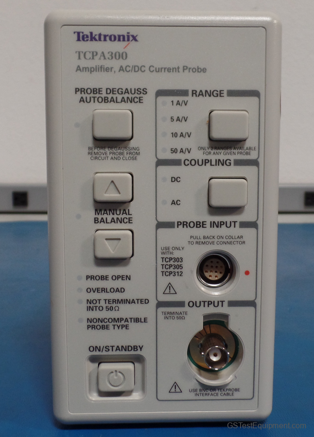 Tektronix TCPA300 Probes - front view