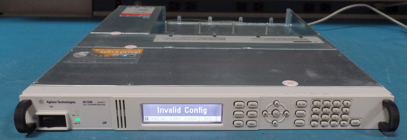 HP / Keysight / Agilent N6700B Power Supplies - front view