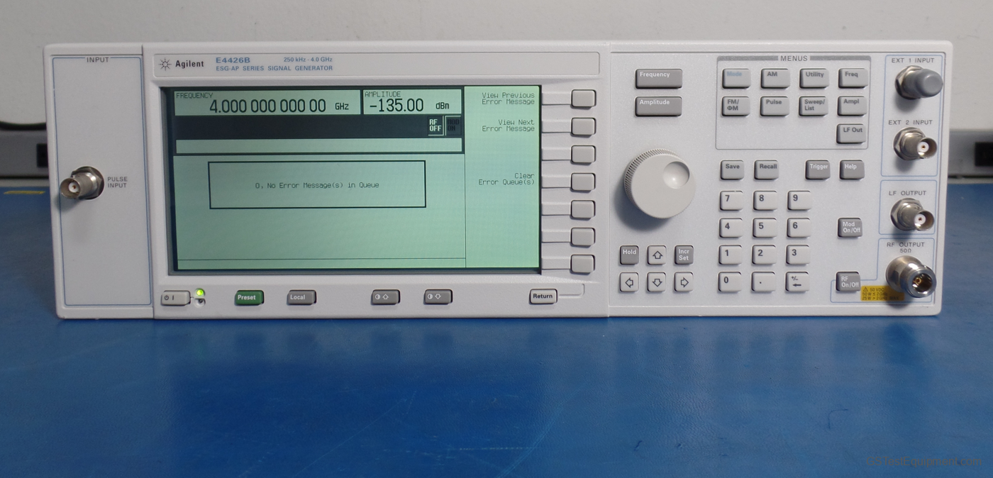 HP / Keysight / Agilent E4426B Signal Generators - front view