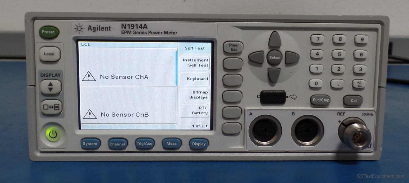 HP / Keysight / Agilent N1914A RF Power Measurement - front view