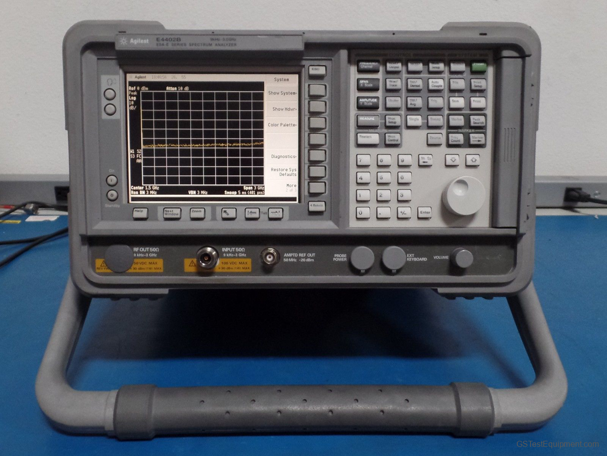 HP / Keysight / Agilent E4404B Spectrum Analyzers - front view