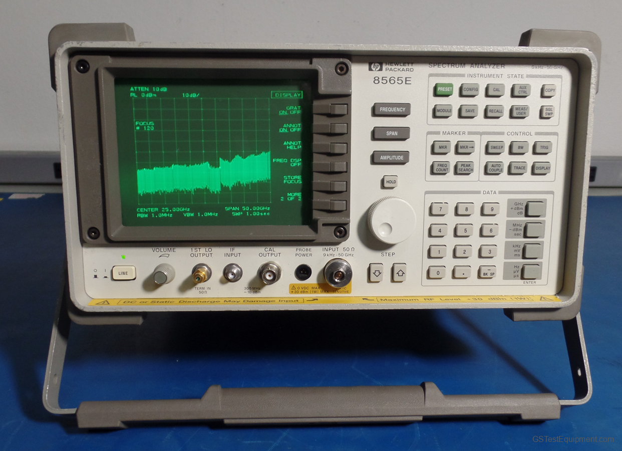 HP / Keysight / Agilent 8565E Spectrum Analyzers - front view