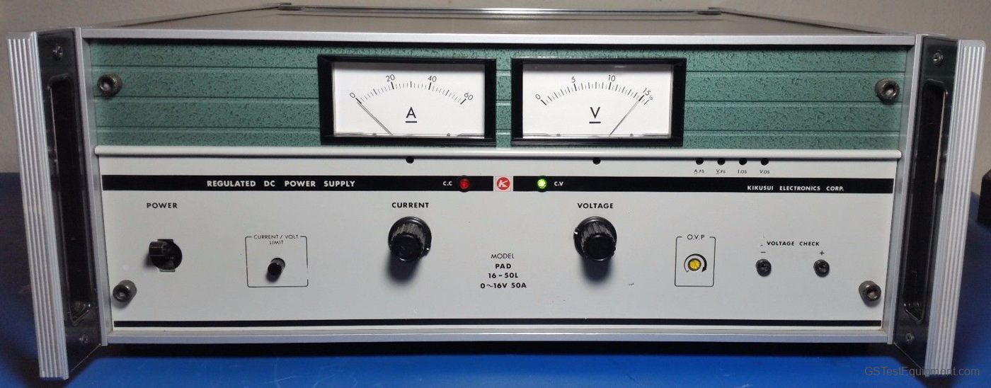 Kikusui 16-50L Power Supplies - front view