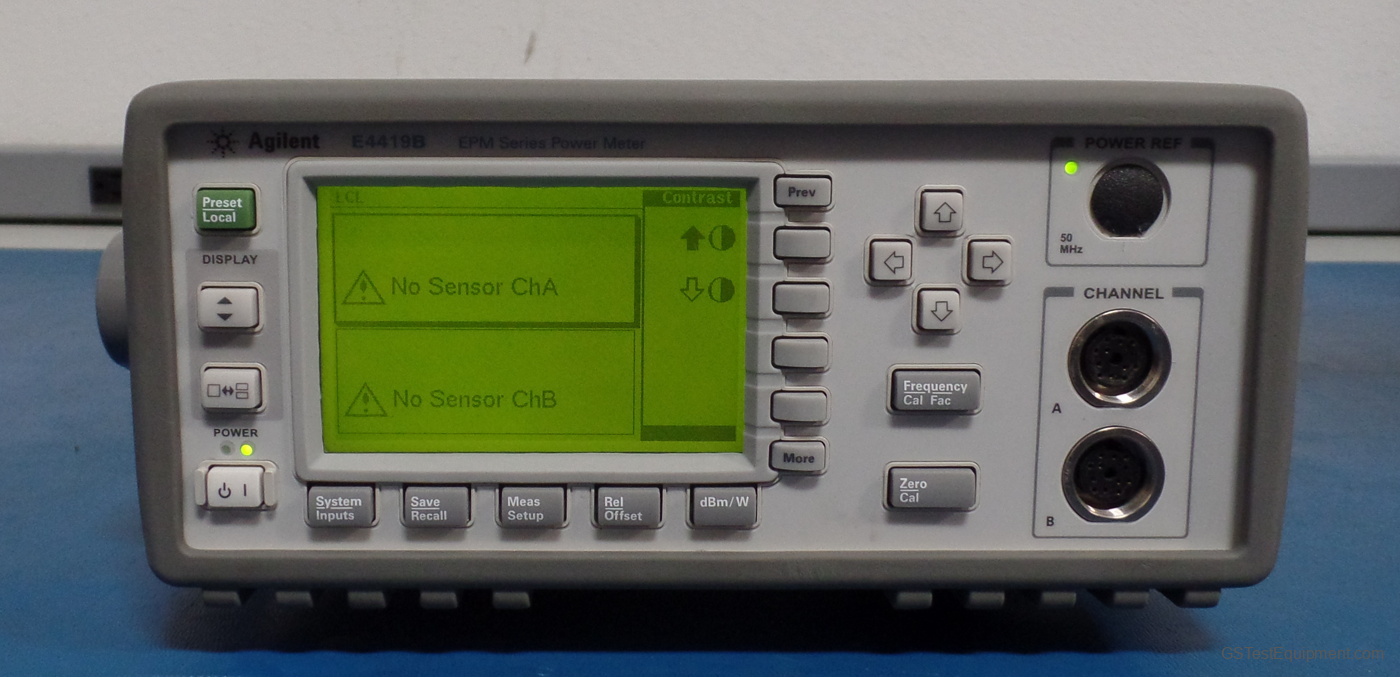 HP / Keysight / Agilent E4419B-003 RF Power Measurement - front view