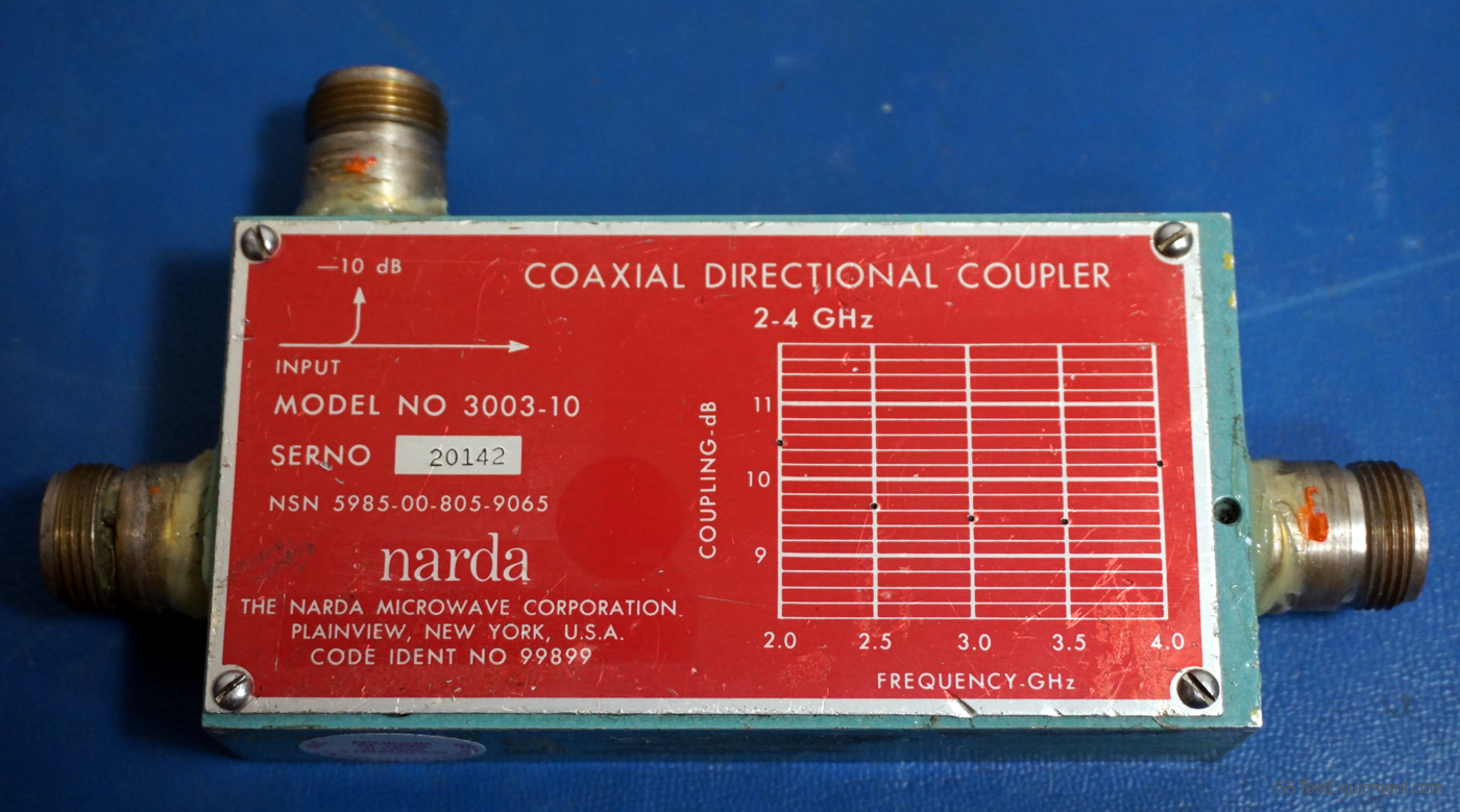 Narda 3003-20 Couplers - front view