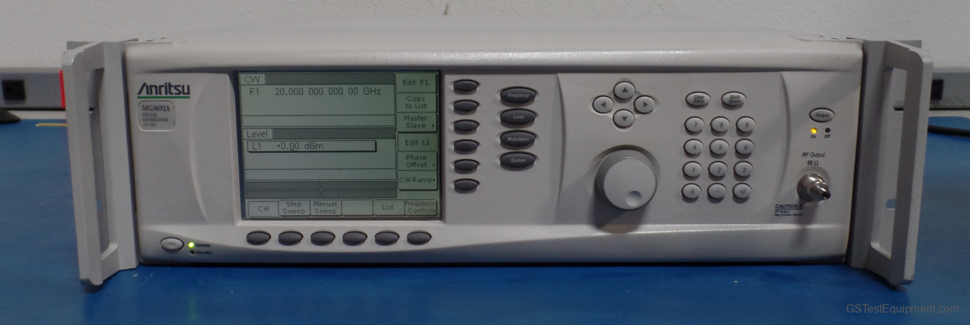 Anritsu MG3692A-3-2A-15A Signal Generators - front view