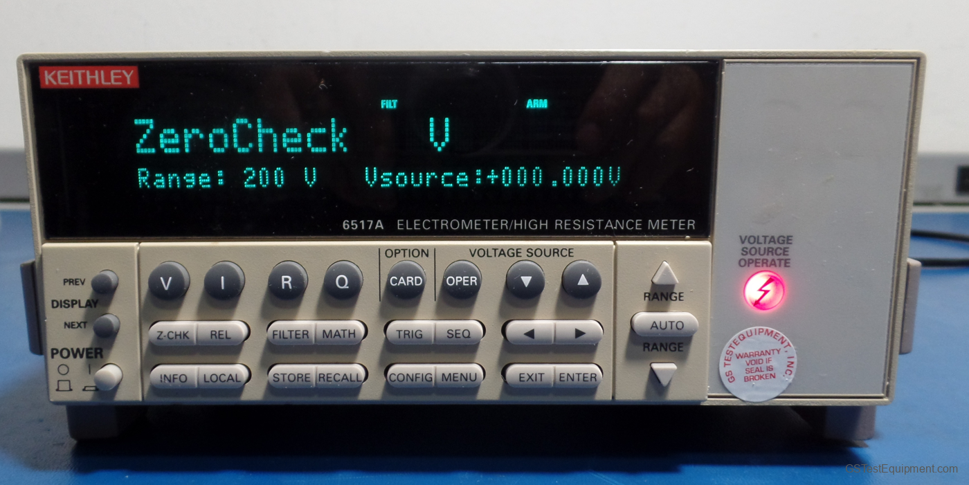 Keithley Instruments 6517a Electrometers / High Resistance Meters / Meggers - front view