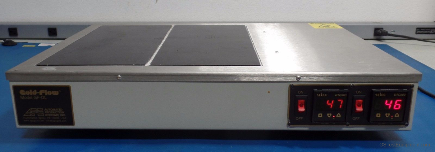 Gold-Flow GF-DL Hot Plates - front view