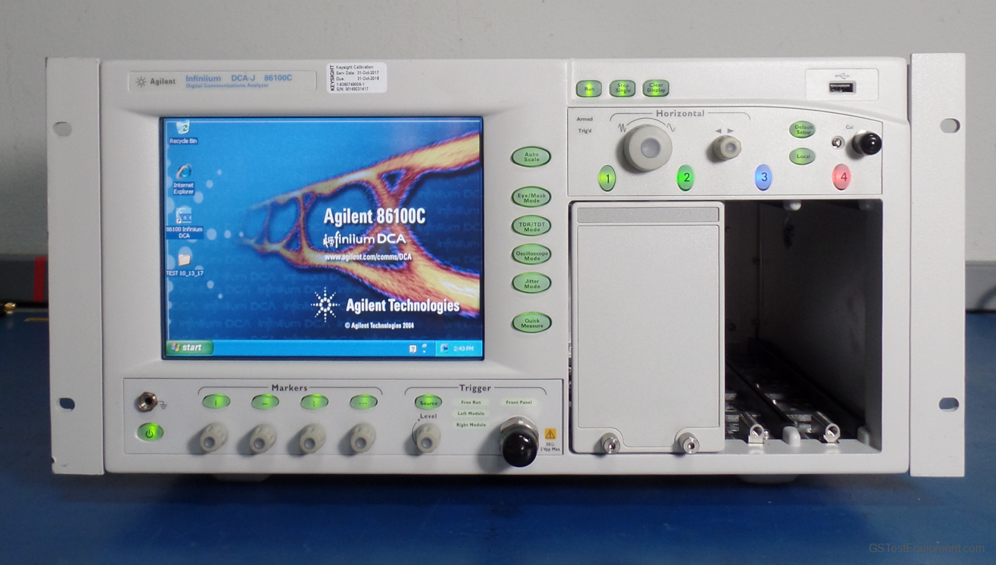 HP / Keysight / Agilent 86100C Oscilloscopes - front view