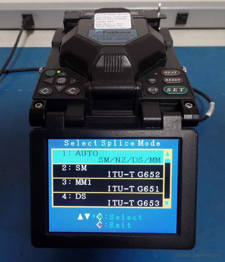 Fujikura FSM-50S Tools - front view