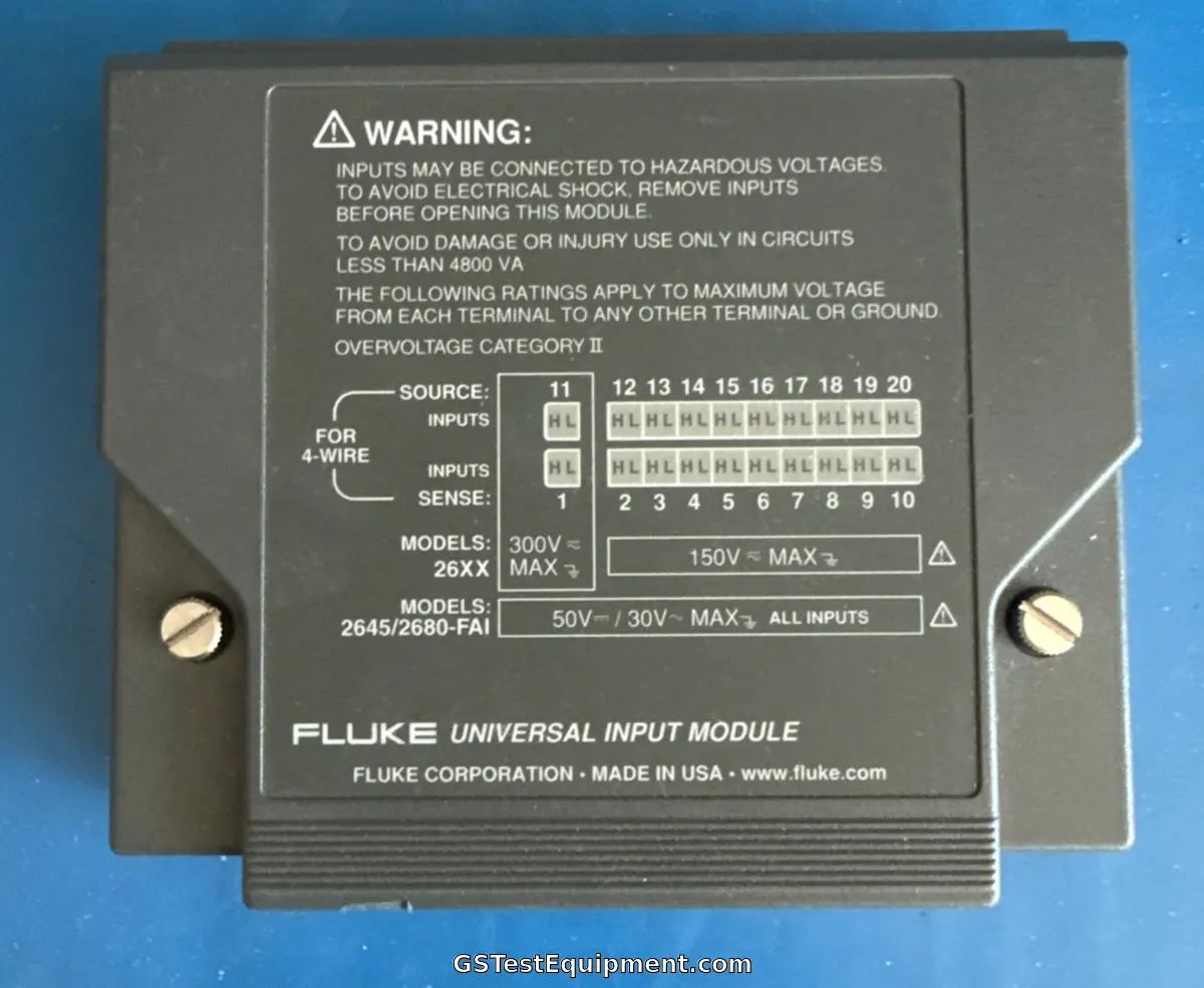 Fluke 2645A /2680 Universal Input Module