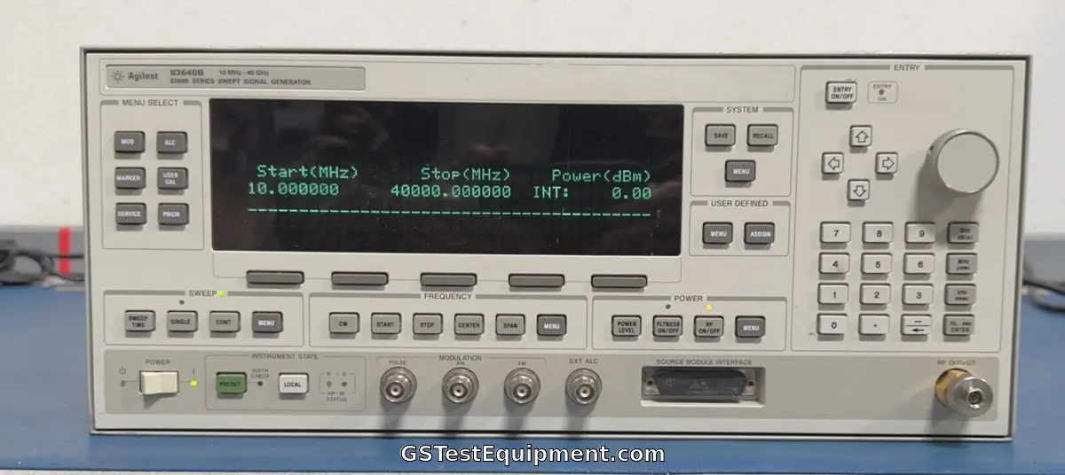 Agilent 83640B 10MHz-40GHz Synthesized Sweep Signal Generator 001/008