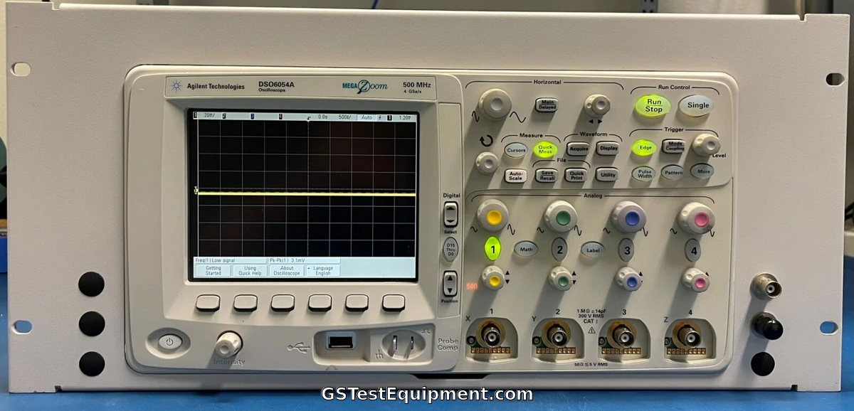 HP / Keysight / Agilent DSO6054A - main view