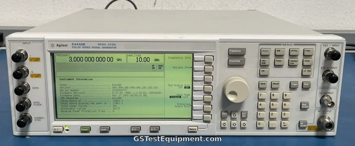 HP / Keysight / Agilent E4436B - main view