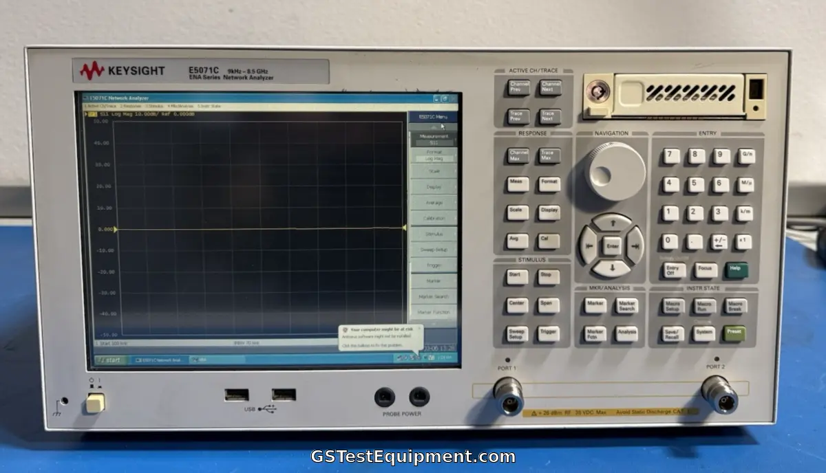HP / Keysight / Agilent E5071C - main view