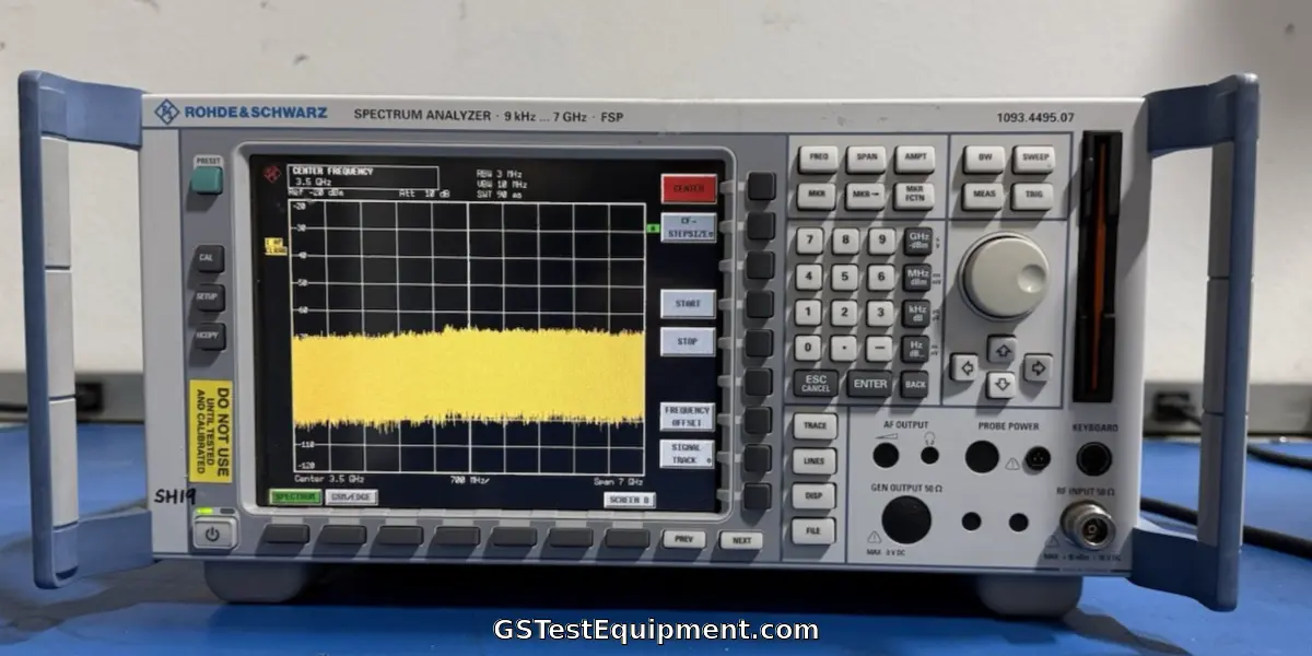 R&S FSP7 B-16 K05 Spectrum Analyzer 9KHz to 7GHz 1093.4495.07