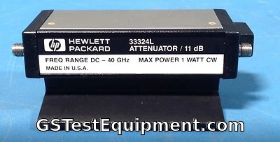 HP Agilent 33324L Programmable Attenuator, 40 GHz, 11 dB w/ Opts 006, 890, & H01