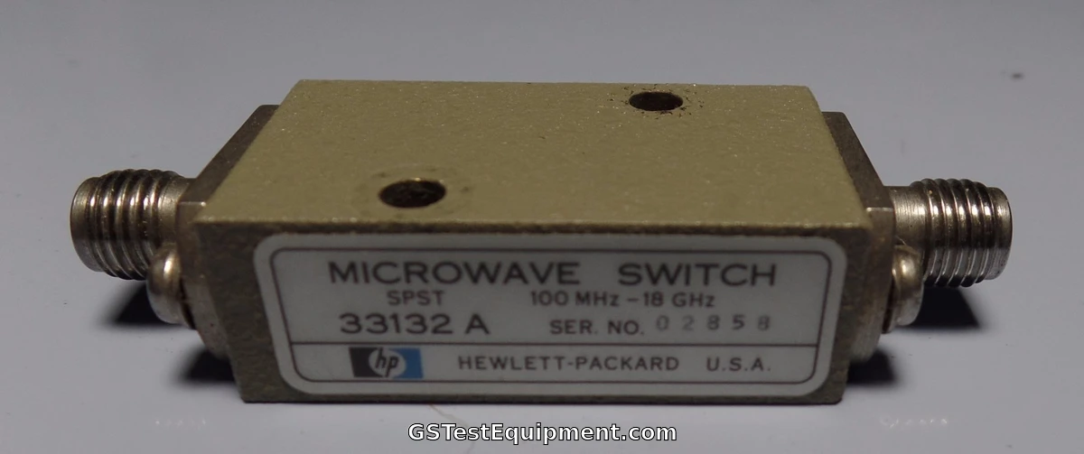 HP/Agilent/Keysight 33132A 100 MHz TO 18 GHz , SPST , SMA (f/f) , PIN DIODE