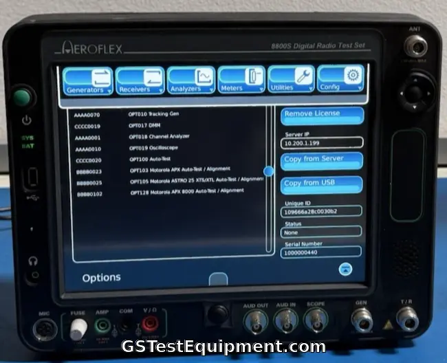 Viavi 8800S - main view