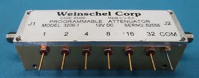 Weinschel Aeroflex 3206-1 Variable Attenautor 0 to 2000 MHz, 0 to 31 dB