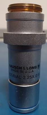 Bausch & Lomb 2.25x/0.04 N.A.  Microscope Objective Lens